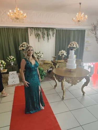 Vestido Formatura Verde Esmeralda