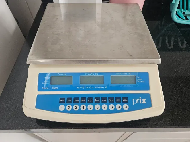 Balança comercial Toledo Prix 3 Light - até 15 kg - Ótimo estado