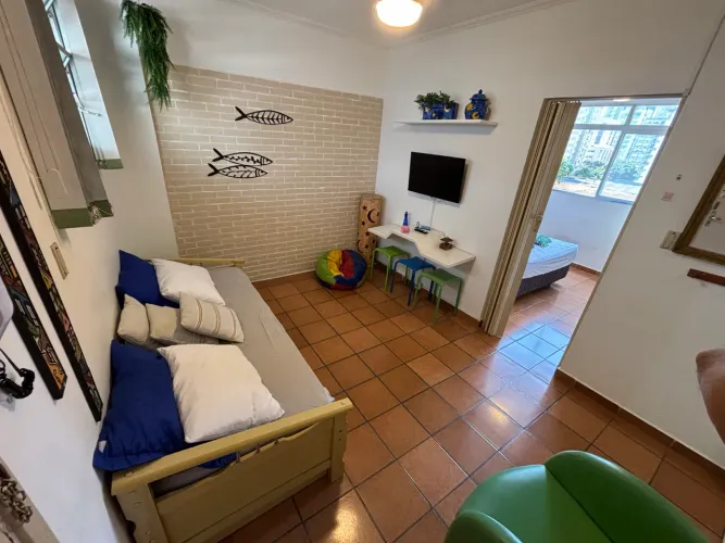 Aluguel ou Venda Apartamento Santos SP - mAr dOce lAr a uma quadra da praia da Aparecida.