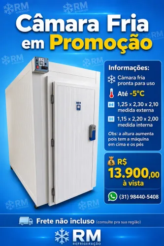 Câmara fria móvel RM 