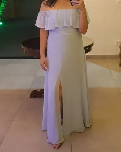 Vestido de festa Soltinho azul bb