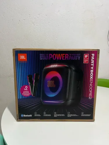 JBL PartyBox Encore Essential Lacrada | Nova | 2 Microfones Sem Fio