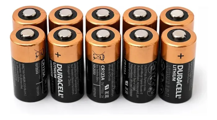 Kit Com 10 Pilhas 3v Cr123a duracell