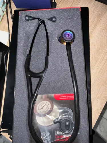Estetoscópio 3M Littmann Cardiology Iv Preto Rainbow 6240
