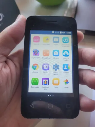 Celular ideal crianca idoso android 5.1 alcatel roda zap etc novo