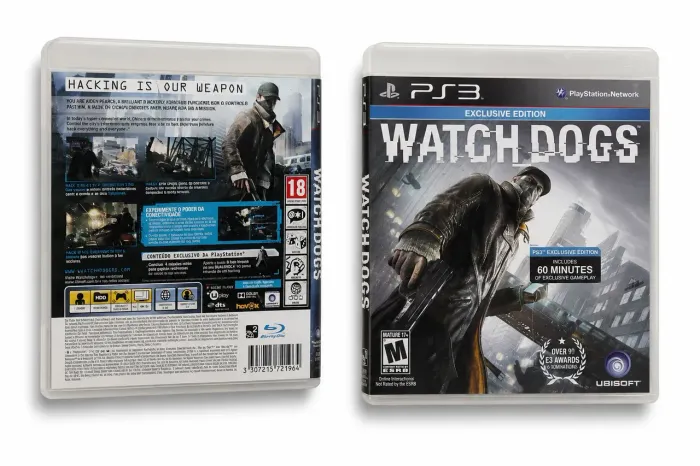 Este é um jogo físico Watch Dogs para PlayStation 3.