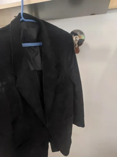 Blaster masculino veludo preto veste 48 ou 50 justo no estado