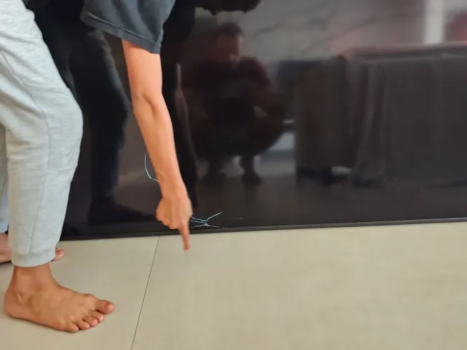 TV Samsung para retirada de peças