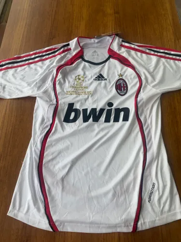 Camisa retrô reserva do Milan Kaká temporada 2007 Adidas Bwin