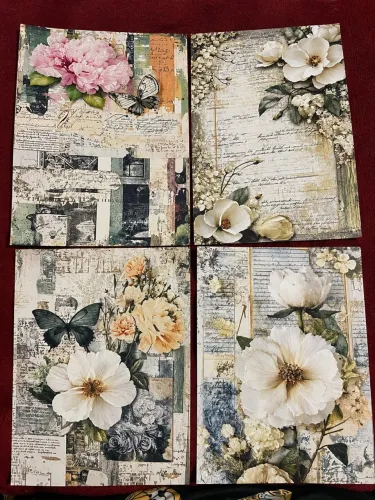 Kit de papéis especiais para scrapbook/Journal