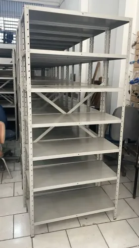 Prateleiras/ Estante de Aço linha Pesada e Reforçada 2,00 x 40 x 92 cm