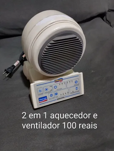 2 em 1 Ventilador e aquecedor 