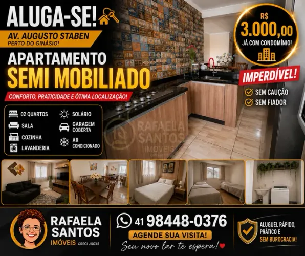 Apartamento com 2 Quarto(s) e 1 banheiro(s) para Alugar, 69 m² por R$ 2500 / Mês