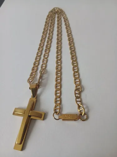 VENDO CORDÃO DE AÇO DOURADO INOXIDÁVEL