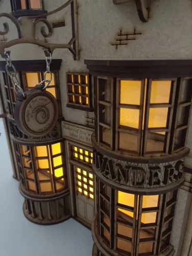 Miniatura Ollivander Harry Potter em MDF
