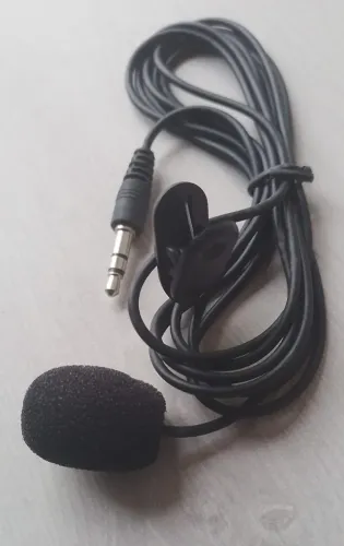 Microfone lapela com fio profissional P2