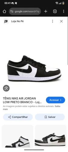 Tenis air force preto e branco