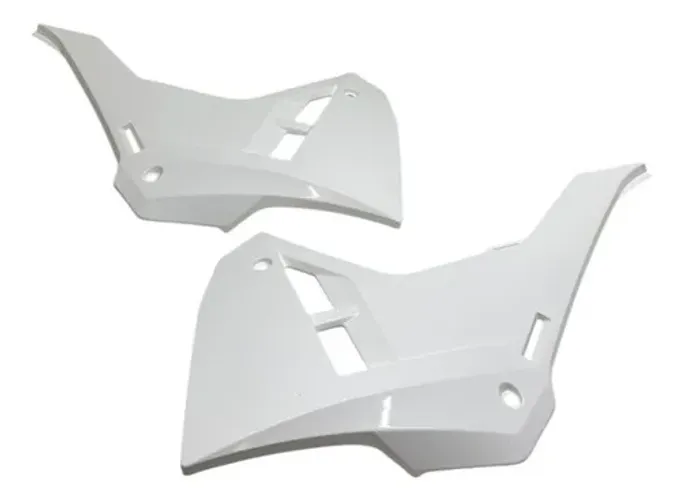 Par Aletas Carenagem Lateral Tanque Amx F25 Crf 250 2018/25 Branco
