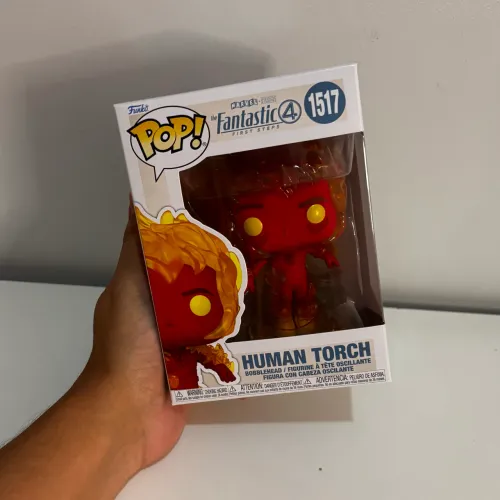 Funko pop Tocha Humana - Human Torch - 1517 - Quarteto Fantástico - Vingadores