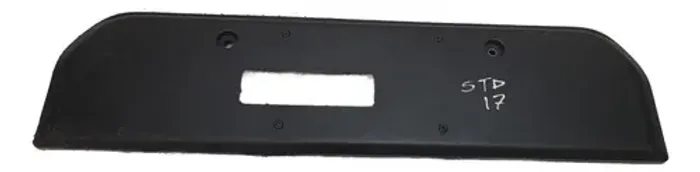 Moldura Suporte Placa Traseira Fiat Strada 2014 A 2020 Cinza-escuro