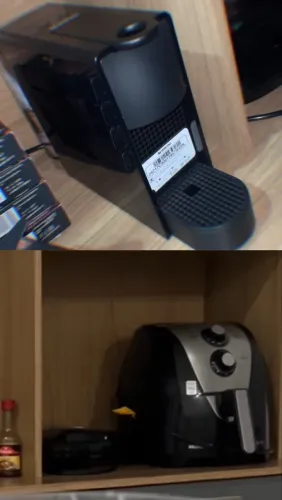 Air fryer + cafeteira + sanduícheira