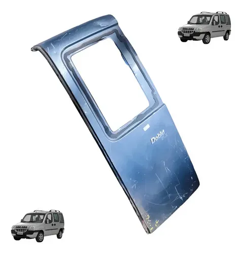 Tampa Traseira Direita Malas Fiat Doblô Elx 2002 A 2006 Cinza