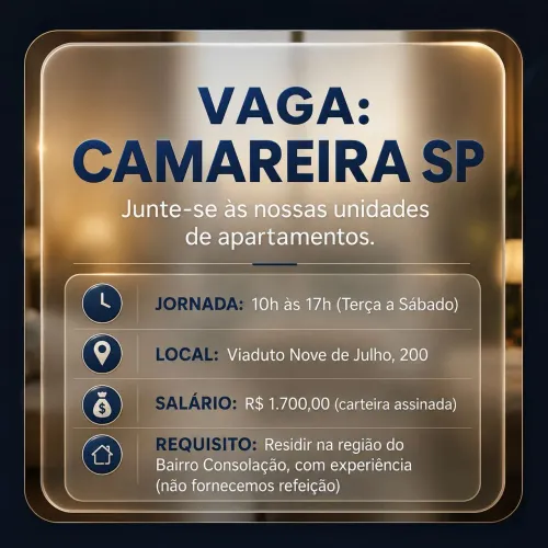 Camareira para hotéis 