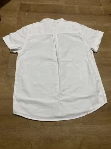 Camisa Branca Infantil Palomino Gola Padre Manga Curta - Tamanho 10 (Veste P)