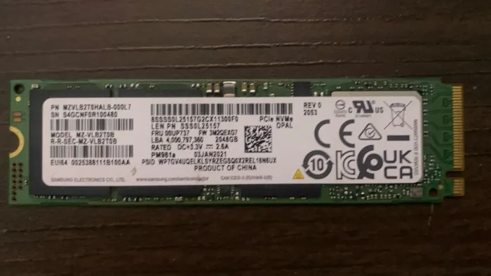 SSD NVME 2TB Samsung