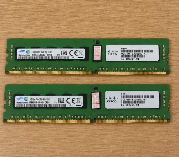 2x memórias Samsung/Cisco 8GB DDR4