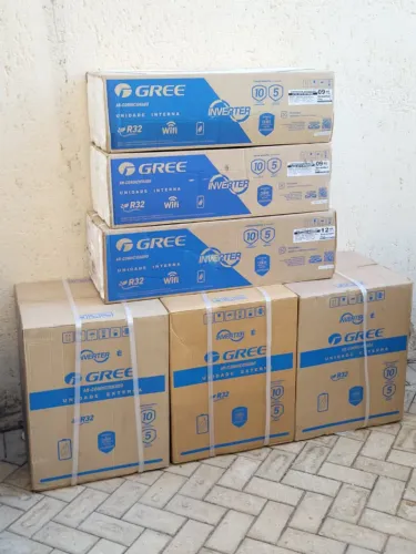 Ar-Condicionado GREE Kit (1 de 12.000 BTUs + 2 de 9.000 BTUs) - Novos c/ NF e Garantia