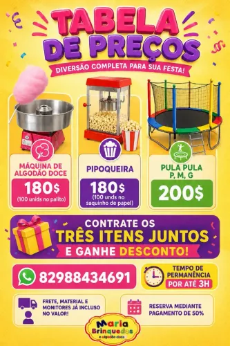 Locações em aniversário