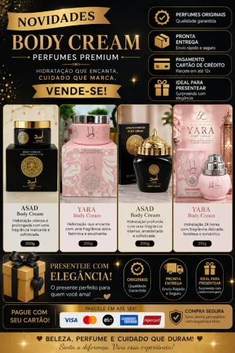 Perfumes e cremes originais