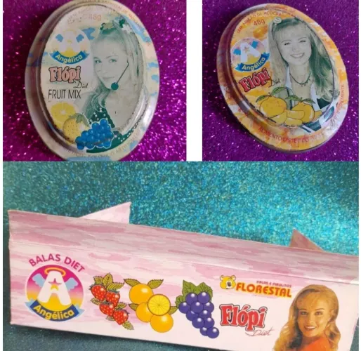 Embalagens de bala antiga angelica