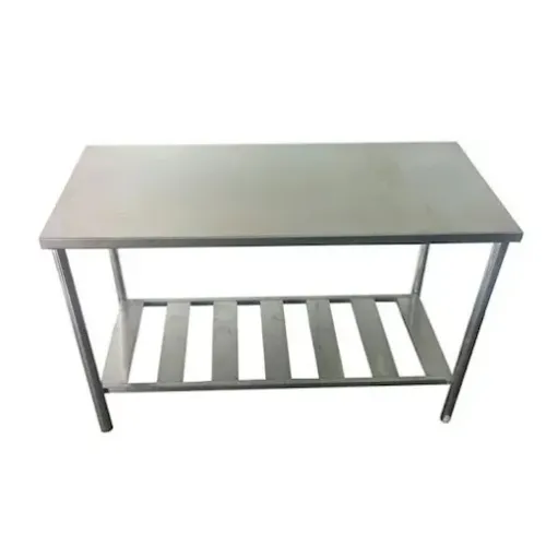 Mesa lisa em aço inox 