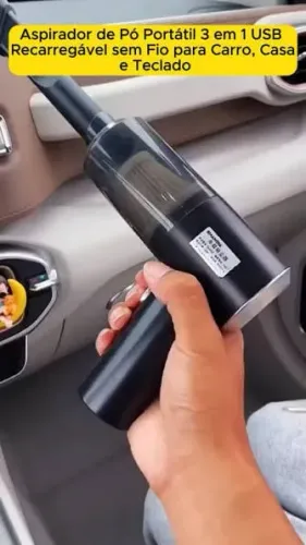 ? Aspirador de Pó Portátil Sem Fio 150W - Limpeza Fácil para Carro e Casa