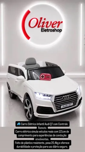 Carro elétrico infantil Audi Q7 ( Novo )