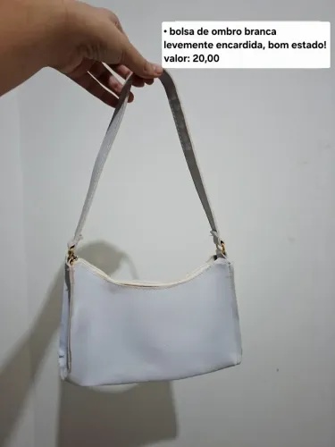 BOLSA DE OMBRO BRANCA