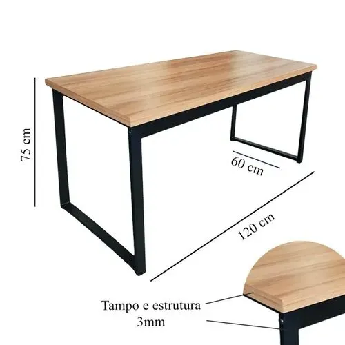 Mesa multiuso Stilo industrial pronta entrega