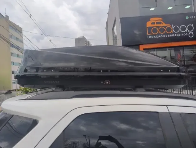 Bagageiro de Teto Original Volvo by Thule - Touring 100 Black Piano - Impecável