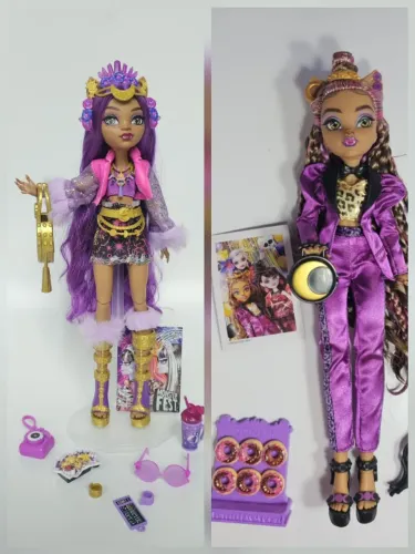 Lote 2 clawdeen wolf g3 monster high COMPLETAS