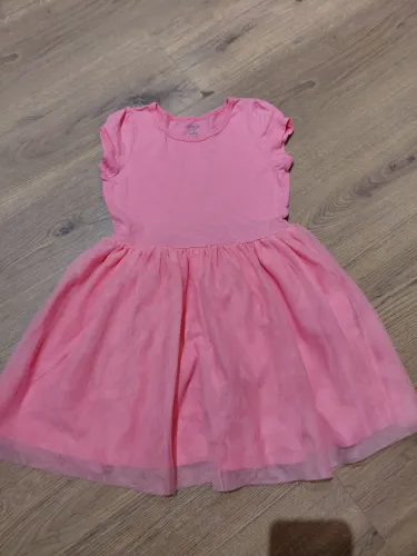 Vestido Carter's Infantil Rosa com Tule - Tamanho 6
