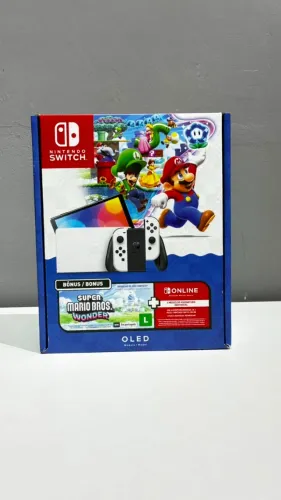 Nintendo Switch OLED, Bundle Super Mario Bros. Wonder - NOVO!
