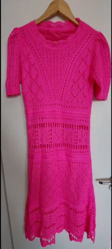 VESTIDO TRICÔ ROSA 