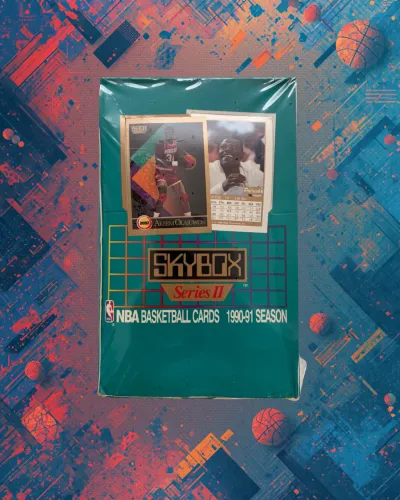 SkyBox Series II 1990-91 NBA Basketball Cards Box Lacrada Colecionável