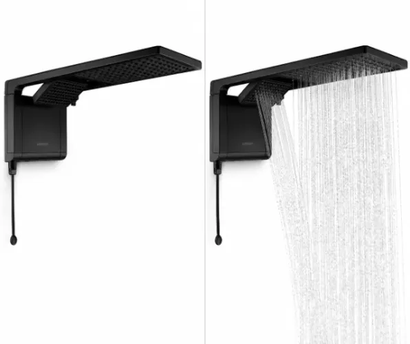Chuveiro Acqua Duo Matte Black 7800w 220v Lorenzetti