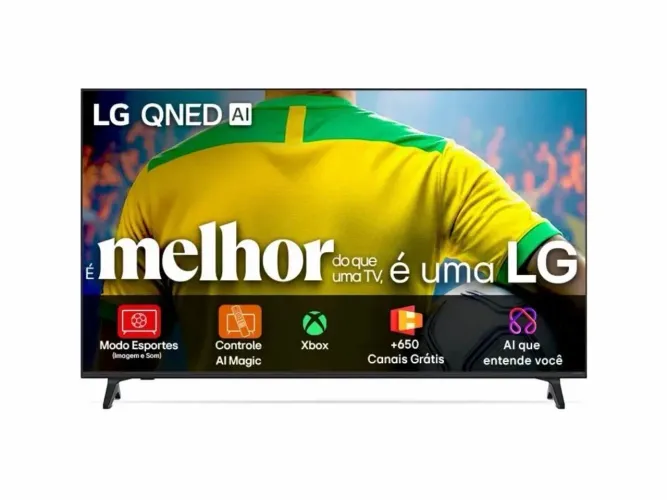 Smart TV 4K 86" LG QNED73 Portal de Games Processador Al a7
