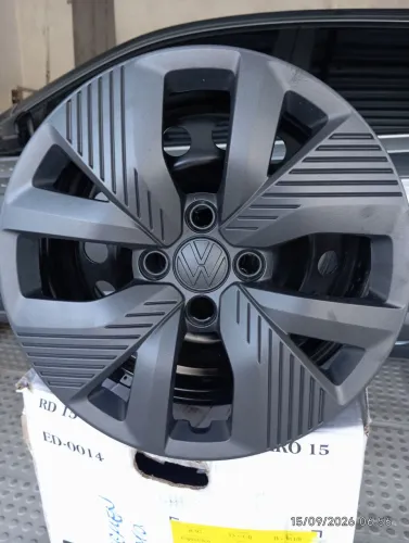 Rodas de ferro e calotas, originais Volkswagen, aro 15, 2026