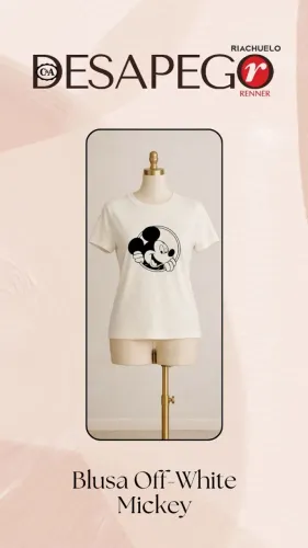 Blusa Off-White Mickey