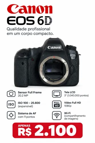 Câmera Canon 6d